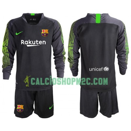 Barcellona Portiere Bambino Maglia Trasferta 2019/2020 Manica Lunga (+ Pantaloncini)
